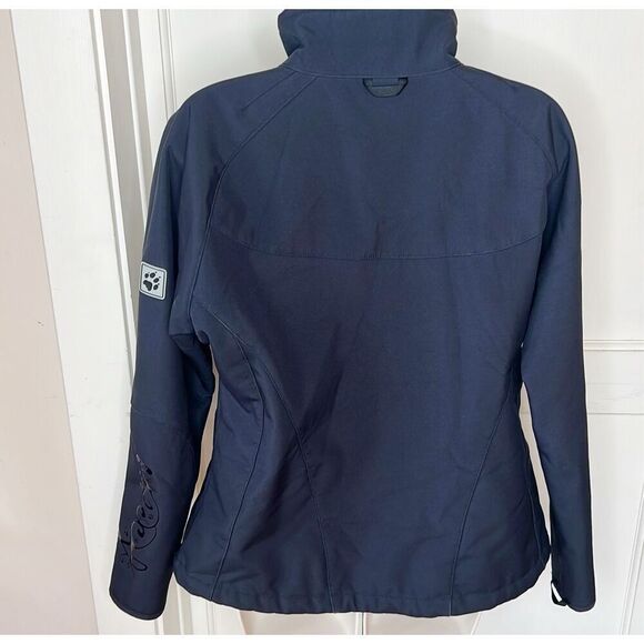 Jack Wolfskin Outdoor Flexshield Softshell Navy Blue Jacket Coat Size Large - Picture 10 of 10